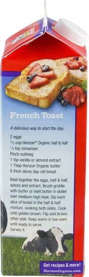 Horizon Organic Half & Half Ultra Pasturized, 32 oz