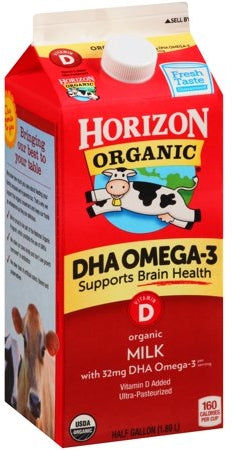 Horizon Organic Whole Milk, Half Gallon, 64 oz