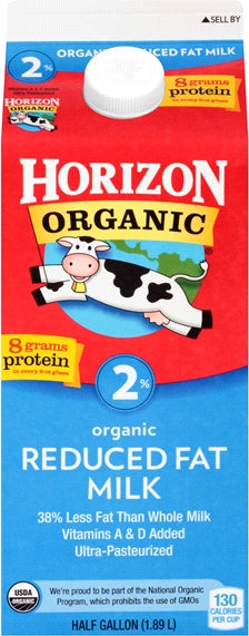 Horizon Organic Reduced Fat 2% Milk, 64 oz