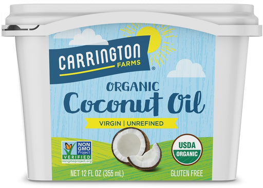 Carrington Farms Organic Coconut Oil, Virgin & Unrefined, 355 ml