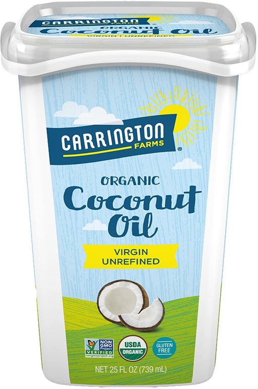 Carrington Farms Organic Coconut Oil, Virgin & Unrefined, 739 ml