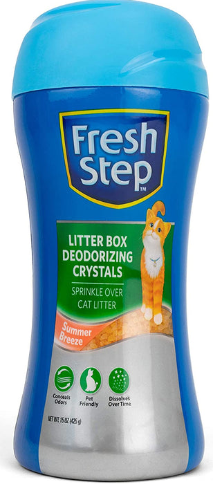 Fresh Step Litter Box Deodorizing Crystals For Cat Litters, 15 oz