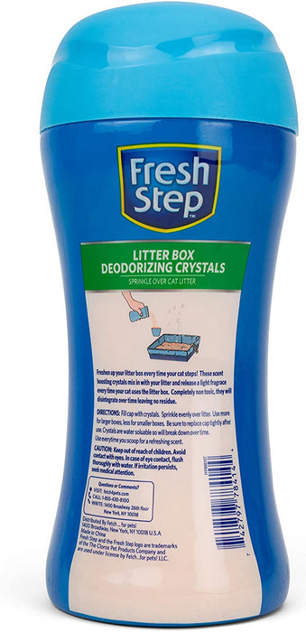 Fresh Step Litter Box Deodorizing Crystals For Cat Litters, 15 oz