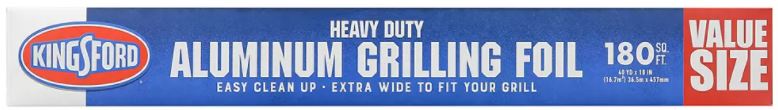Kingsford 180 SQF Heavy Duty Aluminum Grilling Foil , 1 ct