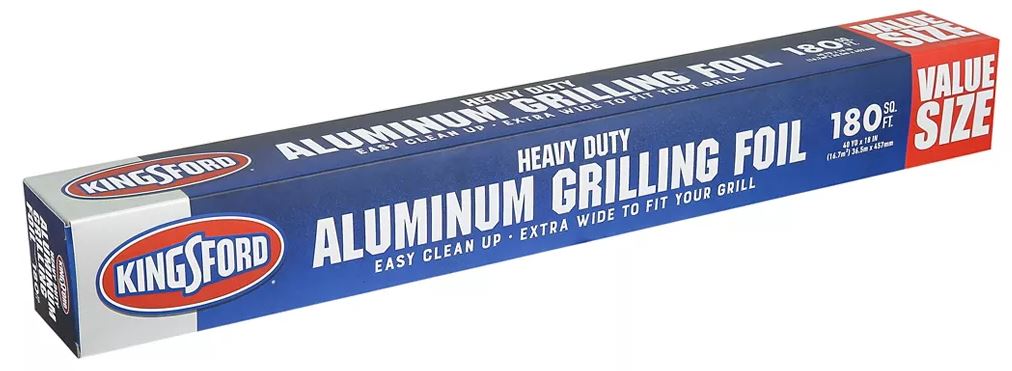 Kingsford 180 SQF Heavy Duty Aluminum Grilling Foil , 1 ct