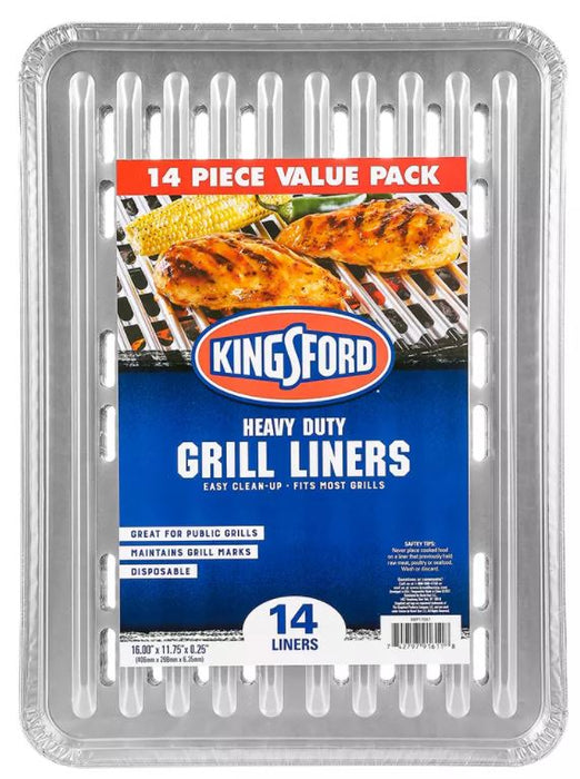 Kingsford Heavy Duty Aluminum Grill Liners , 14 ct