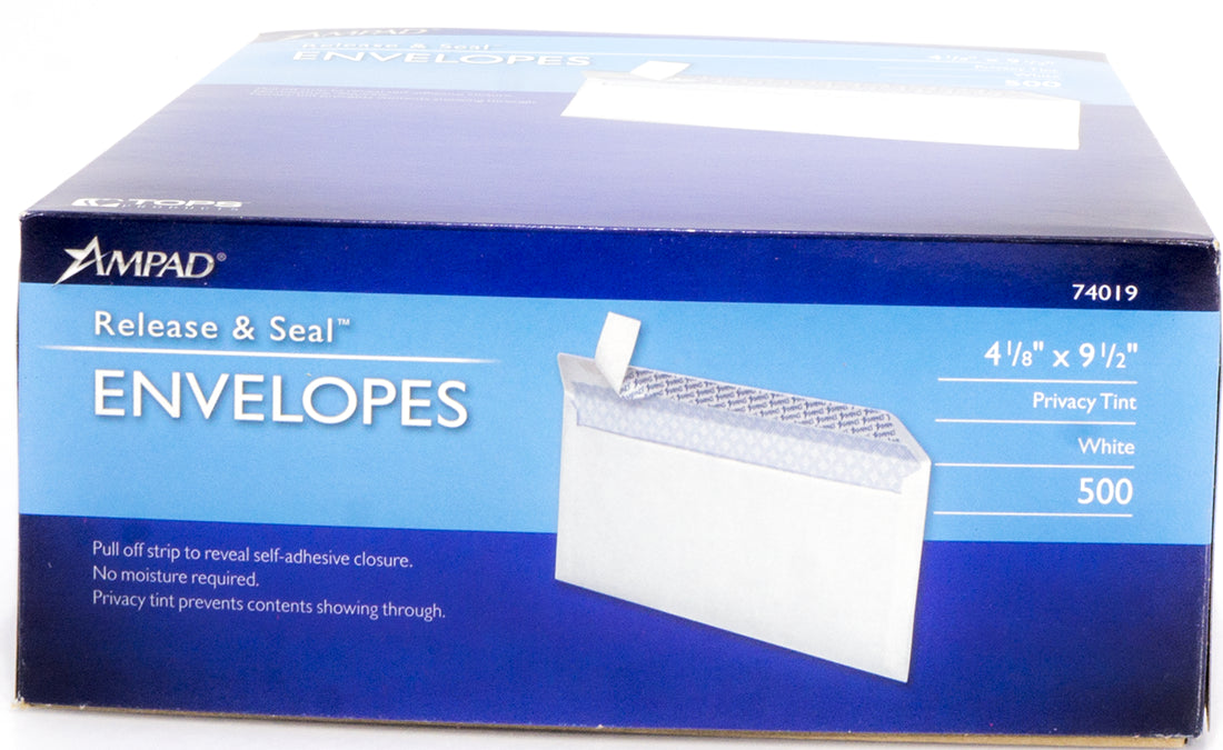 Ampad Release & Seal Envelopes, No.10, 500 ct