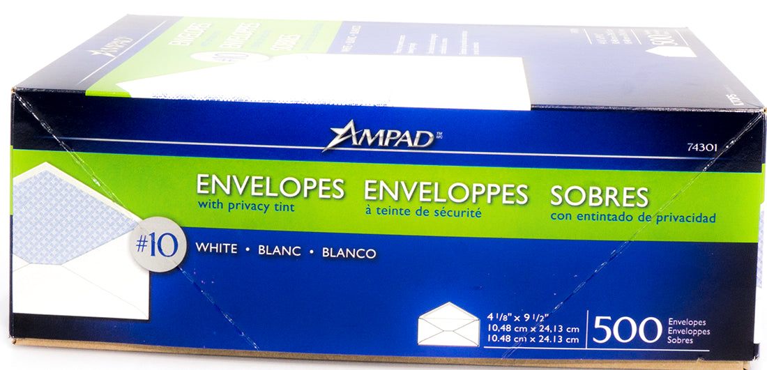 Ampad Envelopes, No.10, 500 ct
