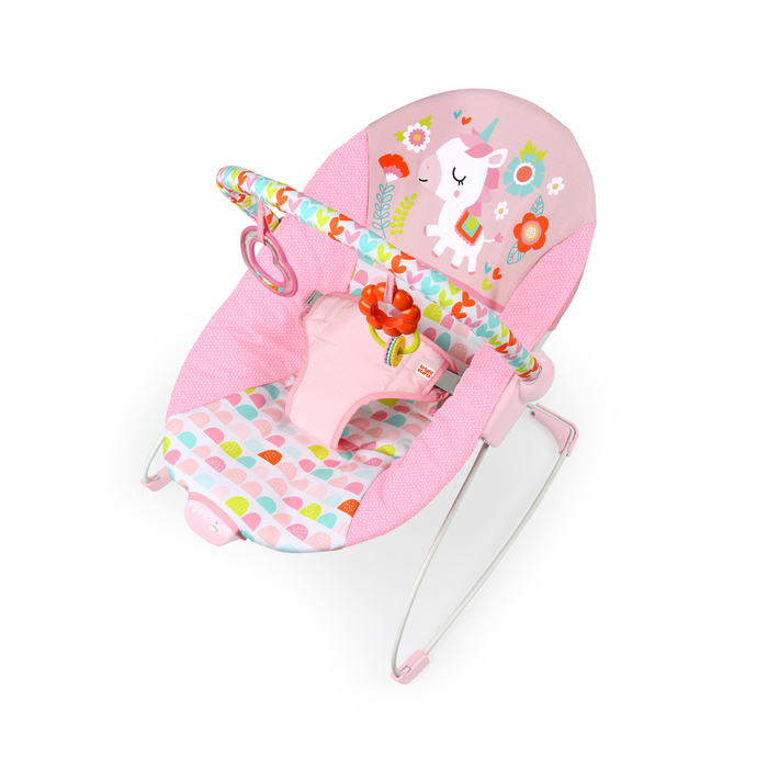 Bright Starts Vibrating Bouncer, Fancy Fantasy, 1 pc