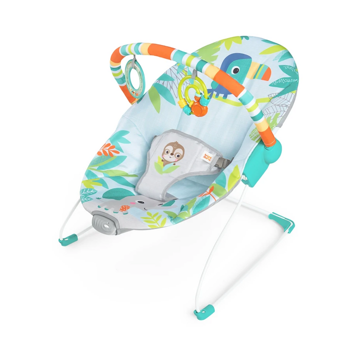 Bright Starts Vibrating Bouncer, Rainforest Vibes, 1 pc