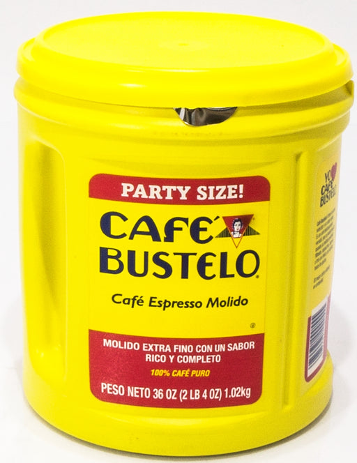 Cafe Bustelo Espresso Ground Coffee, Party Size, 36.0 oz