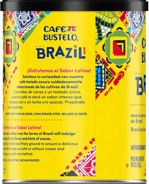 Café Bustelo Brazil Dark Roast Ground Coffee, 10 oz