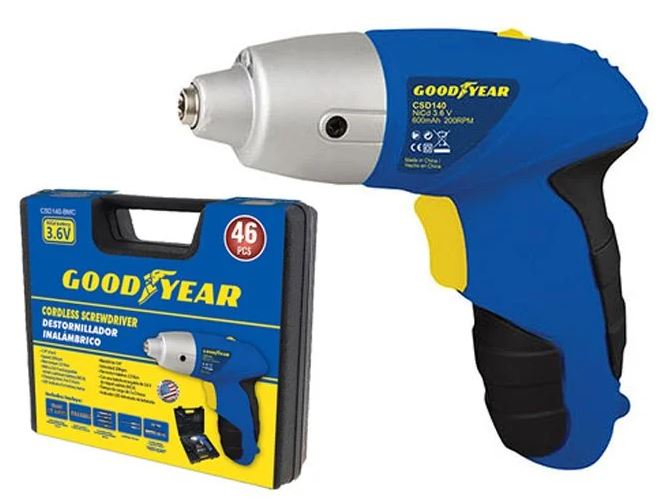 Good Year Cordless Screwdriver , 3.6 V