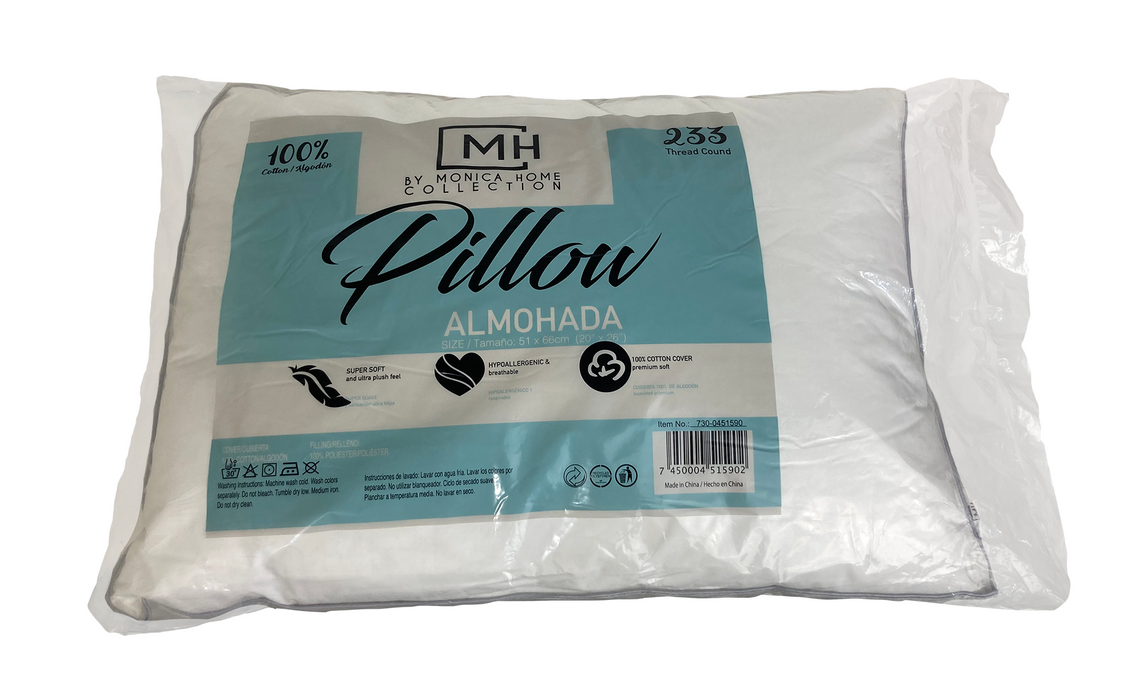 MH by Monica Home Collection Cotton Pillow, 51 x 66 cm