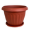 Plastic Flower Pot With Tray, 15 in, 1 pc