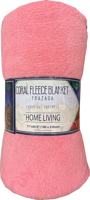 Home Living Coral Fleece Blanket, 71 x 86.5 in, 1 pc