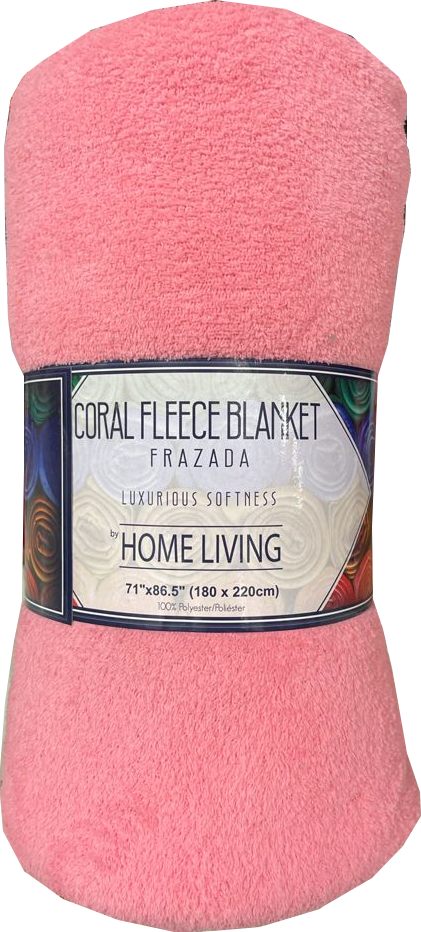 Home Living Coral Fleece Blanket, 71 x 86.5 in, 1 pc