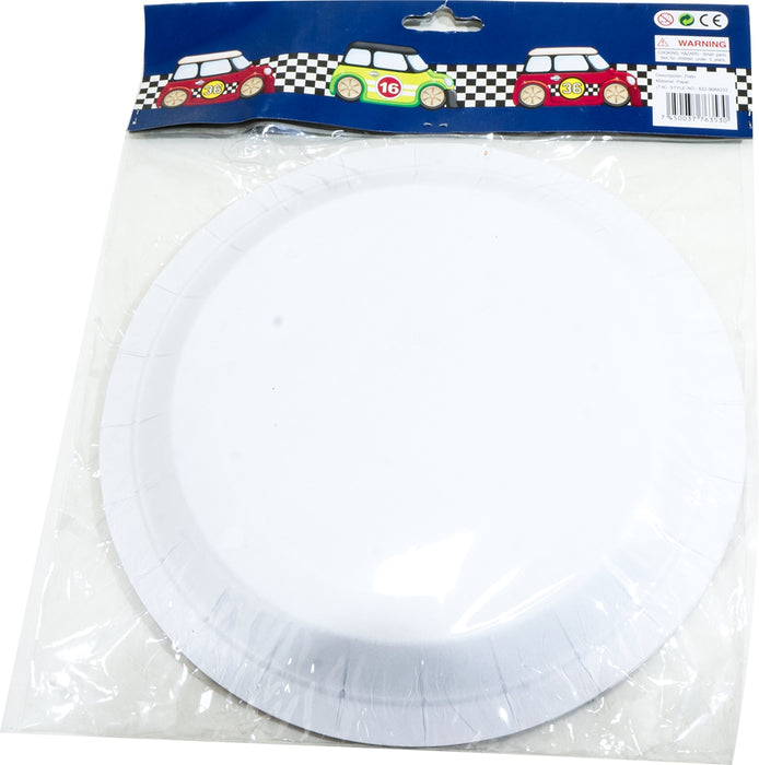 Glitter Party 9-Inch Paper Plates, Car Theme, 16 ct