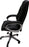 Mays Office Chair, Black with Silver Frame, 