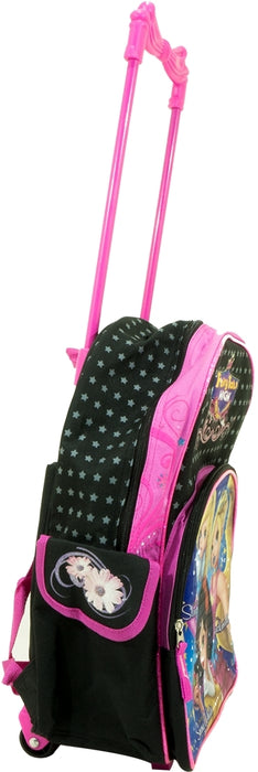 May's Disney Fairy Tale High Trolley Backpack, Black & Pink, 16 inch