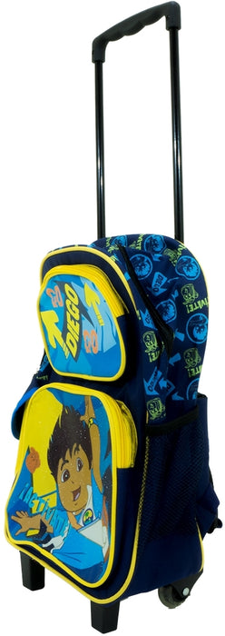 May's Nickelodeon Go Diego Trolley Backpack, Blue & Yellow, 16 inch