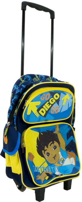 May's Nickelodeon Go Diego Trolley Backpack, Blue & Yellow, 16 inch