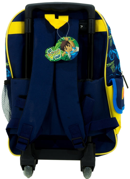 May's Nickelodeon Go Diego Trolley Backpack, Blue & Yellow, 16 inch