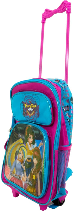 May's Disney Fairy Tale High Trolley Backpack, Pink & Aqua, 