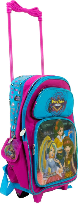 May's Disney Fairy Tale High Trolley Backpack, Pink & Aqua, 