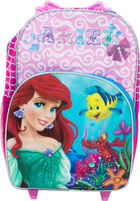 May's Disney Princess Ariel Trolley Backpack, Pink, 