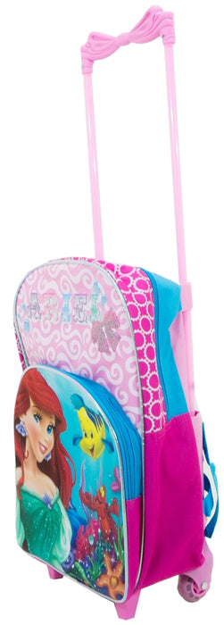 May's Disney Princess Ariel Trolley Backpack, Pink, 