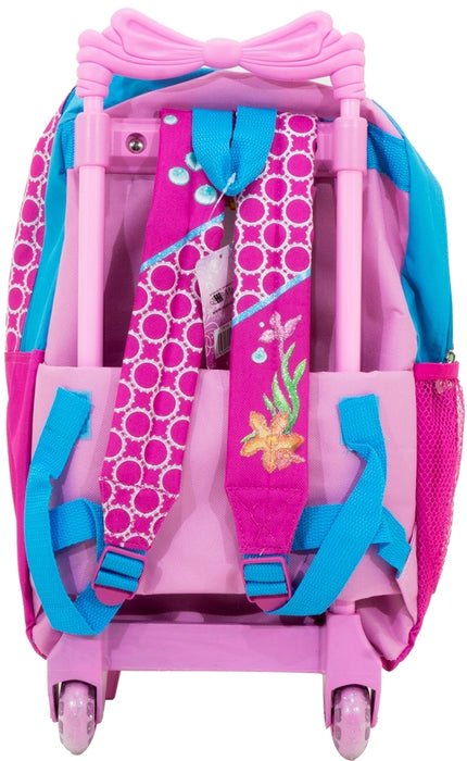 May's Disney Princess Ariel Trolley Backpack, Pink, 