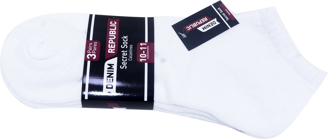Denim Republic Secret Socks, Value Pack, Size 10-11