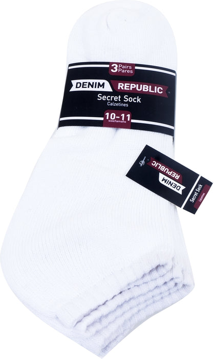 Denim Republic Secret Socks, Value Pack, Size 10-11
