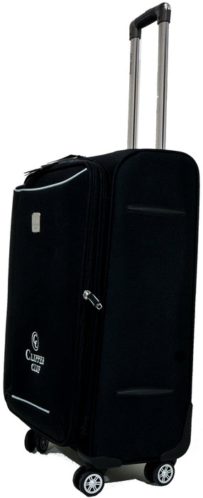 Clipper Club Softsided 3-Piece Luggage Set, Black, 3 pc