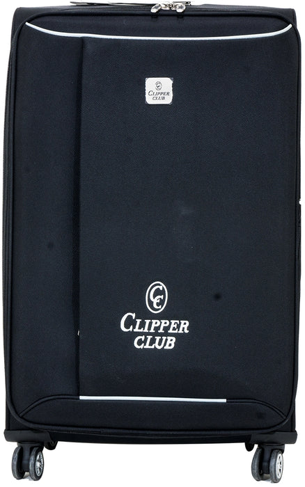 Clipper Club Softsided 3-Piece Luggage Set, Black, 3 pc