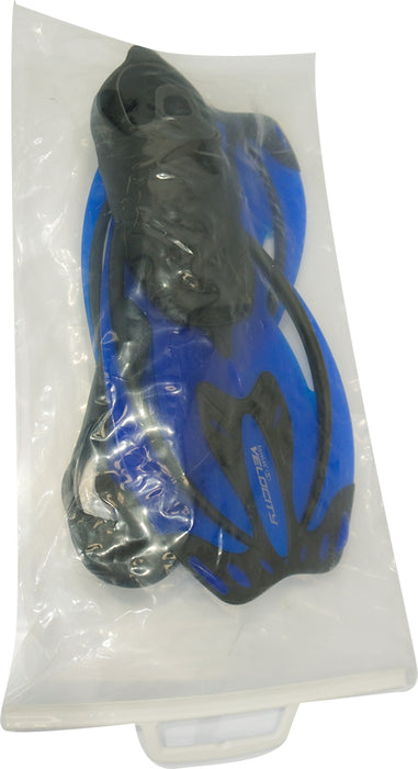 Aquatek Velocity Fin, Blue & Black, Medium