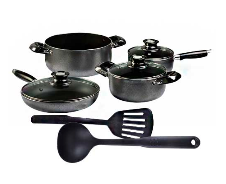 Sankey Cookware Set, Black, W-986ID, 9 pcs
