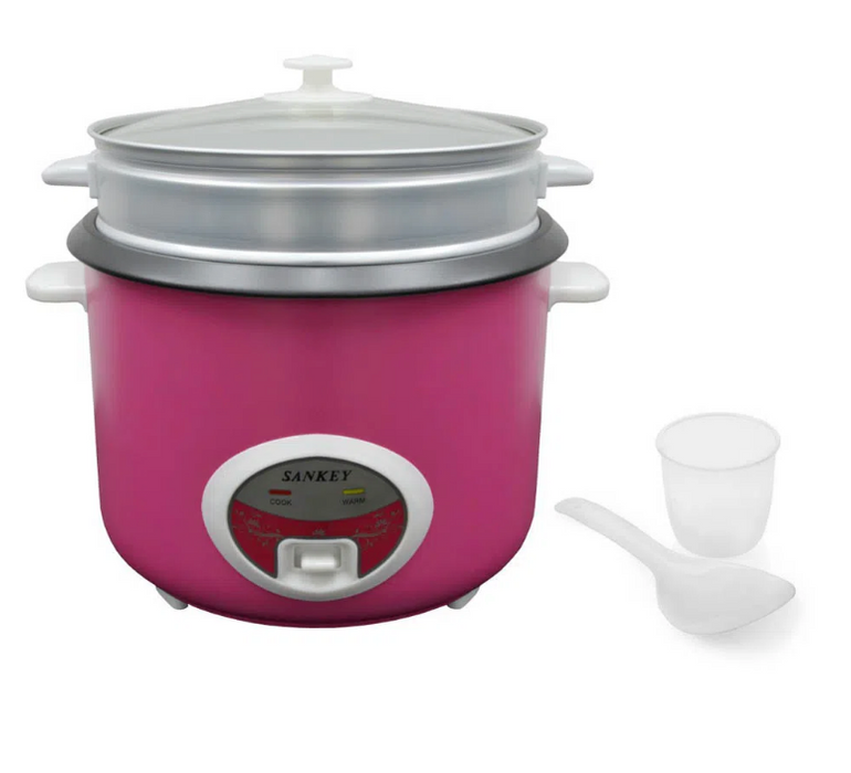 Sankey 2.8-Liter Rice Cooker, Magenta, RC-C29, 1 pc