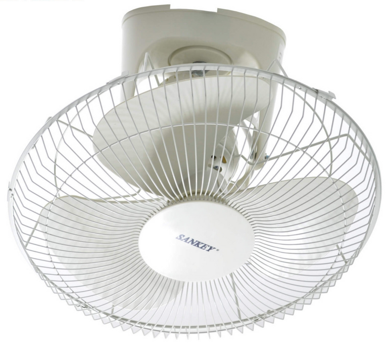 Sankey Ceiling Fan, White, FN-1542, 16 in