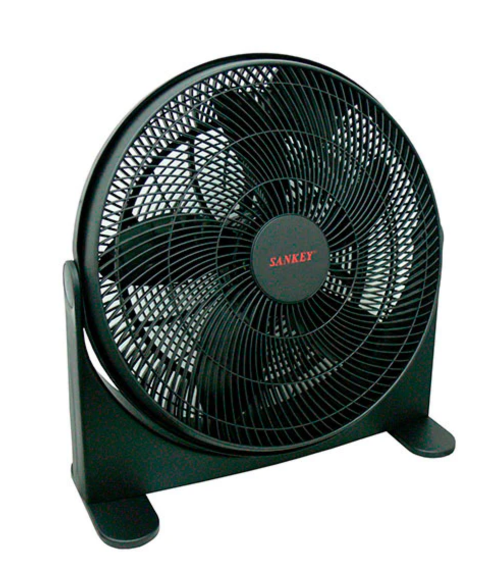 Sankey 20-Inch Floor Fan, Black , 1 pc — Goisco.com