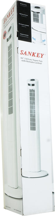 Sankey 42" (107 cm) Tower Fan with Remote Control, 