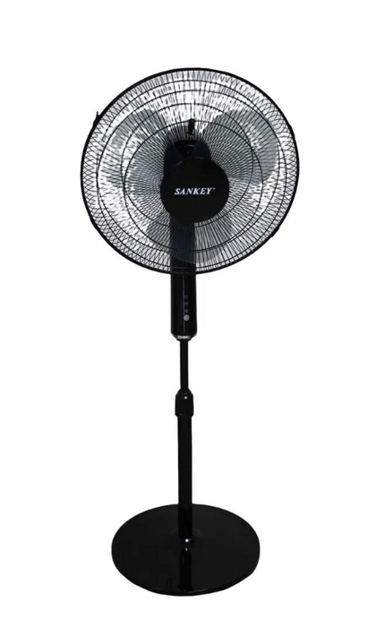 Sankey Controlled Stand Pedestal Fan, Black , 18 in