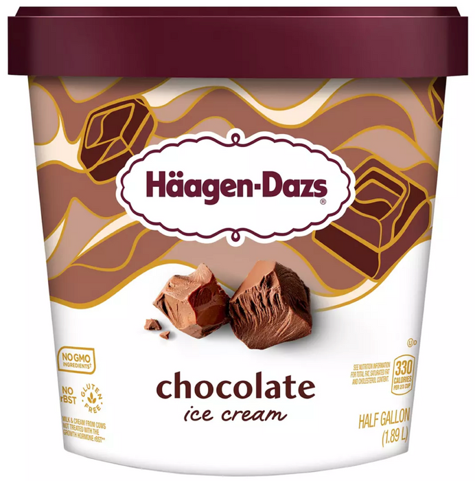 Haagen-Dazs Chocolate Ice Cream , 64 oz