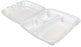 Termopac Foam Tray with Compartment, 8 x 8 in, 200 ct