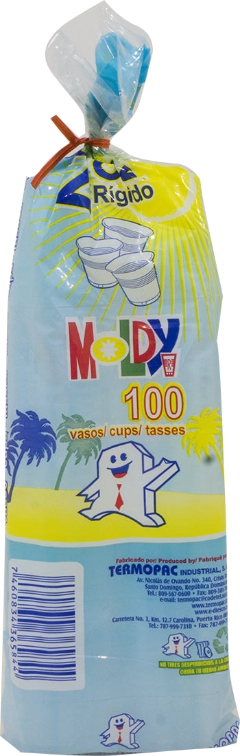 Moldy Plastic Cups, 2 oz, 100 ct