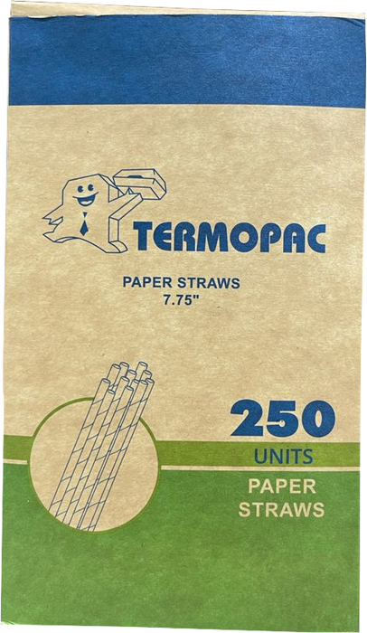 Termopac Paper Straws , 250 ct