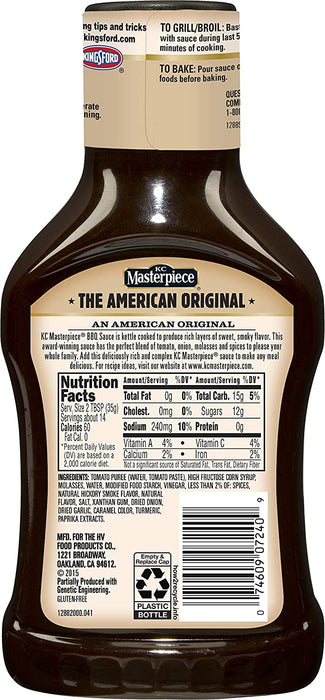 KC Masterpiece Original Barbeque Sauce , 18 oz