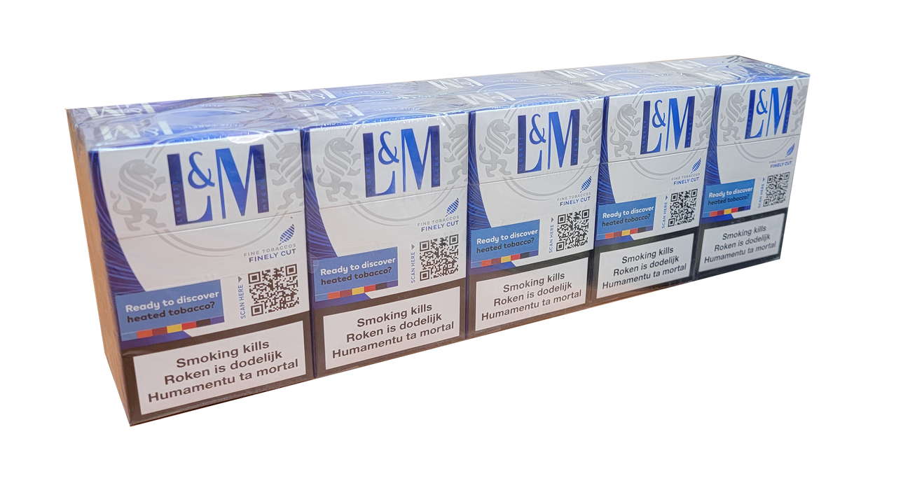 L&M Cigarettes, Blue Label, 10-pack (slof)