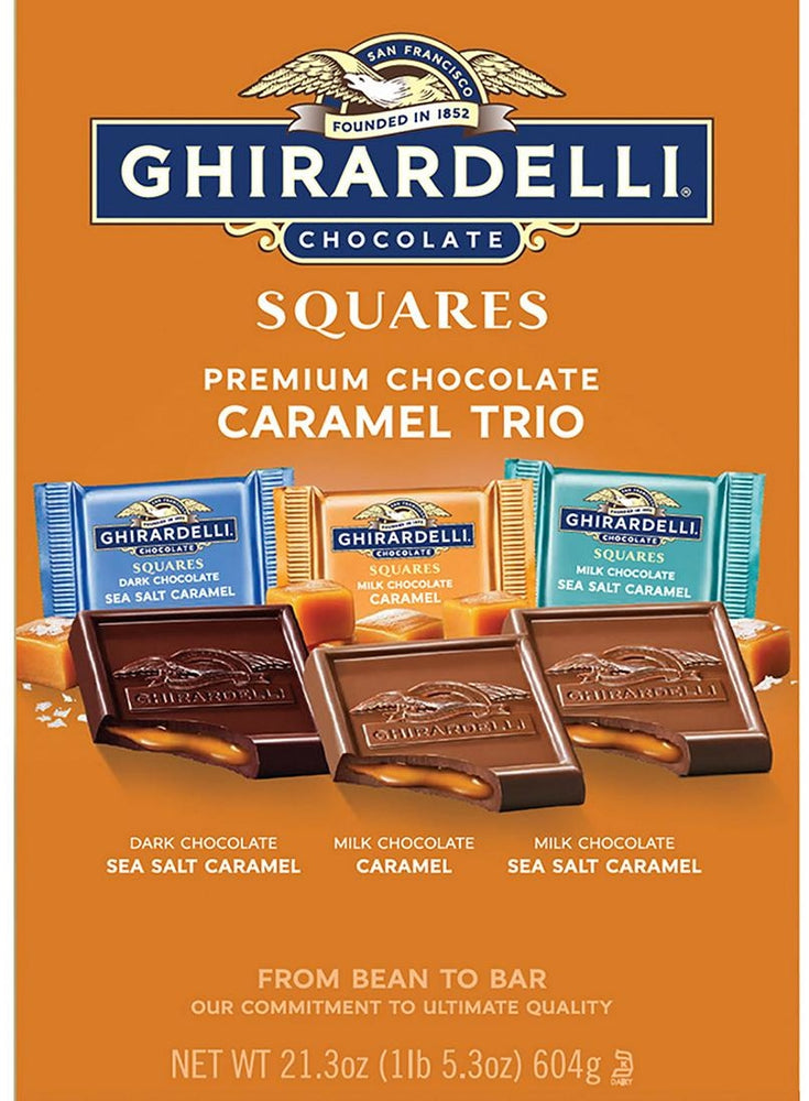 Ghirardelli Chocolate Squares Caramel Trio, 604 gr —